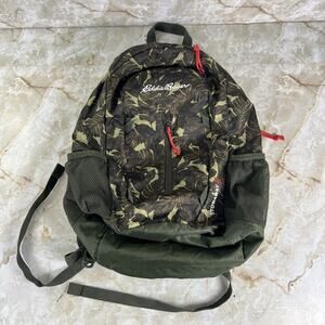 Eddie Bauer Green Camo Stowaway Packable 20L Daypack Unisex Adult Backpack Bag